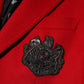 Dolce & Gabbana Red Cashmere 2 Buttons Suit Jacket Blazer