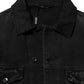 Dolce & Gabbana Black Cotton Stretch Denim Blouson Jacket