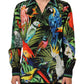Dolce & Gabbana Multicolor Parrot Print Lounge Casual Shirt