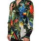 Dolce & Gabbana Multicolor Parrot Print Lounge Casual Shirt