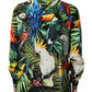 Dolce & Gabbana Multicolor Parrot Print Lounge Casual Shirt