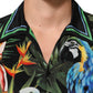 Dolce & Gabbana Multicolor Parrot Print Lounge Casual Shirt
