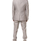 Dolce & Gabbana Light Gray Wool 2 Piece MARTINI Formal Suit