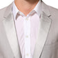 Dolce & Gabbana Light Gray Wool 2 Piece MARTINI Formal Suit