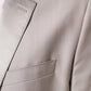Dolce & Gabbana Light Gray Wool 2 Piece MARTINI Formal Suit
