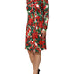 Dolce & Gabbana Multicolor Floral Short Portofino Dress