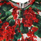 Dolce & Gabbana Multicolor Floral Short Portofino Dress