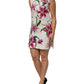 Dolce & Gabbana White Cotton Floral Sleeveless Mini Dress