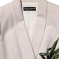 Dolce & Gabbana Beige Embroidered Single Breasted Jacket