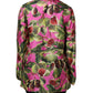 Dolce & Gabbana Hot Pink Fig Printed Silk Shirt Blouse Top