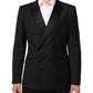 Dolce & Gabbana Black MARTINI Double-Breasted Suit Blazer