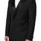 Dolce & Gabbana Black MARTINI Double-Breasted Suit Blazer