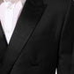 Dolce & Gabbana Black MARTINI Double-Breasted Suit Blazer