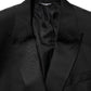 Dolce & Gabbana Black MARTINI Double-Breasted Suit Blazer