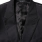 Dolce & Gabbana Black Wool 2 Buttons Suit Jacket Men Blazer