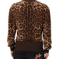 Dolce & Gabbana Brown Leopard Print "Sneak Peek" Patch Jacket