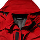 Dolce & Gabbana Red Nylon Hooded Men Full Zip Parka Jacket