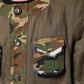 Dolce & Gabbana Brown Camouflage Linen Button Down Jacket