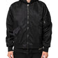 Dolce & Gabbana Black Nylon Hooded Full Zip Bomber Men Jacket