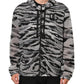 Dolce & Gabbana Gray Camouflage Hooded Sweatshirt Jacket