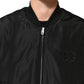 Dolce & Gabbana Black Acetate Full Zip Bomber Men Jacket