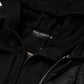 Dolce & Gabbana Black Cotton Hooded Full Zip Bomber Jacket