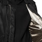 Dolce & Gabbana Black Cotton Hooded Full Zip Bomber Jacket