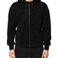 Dolce & Gabbana Black Cotton Hooded Full Zip Bomber Jacket