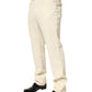 Burberry Beige Corduroy Cotton Straight Men Trouser Pants