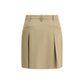 Brunello Cucinelli Beige Cotton Mini Skirt