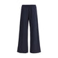 Cruna Blue Cotton Casual Pants