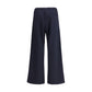 Cruna Blue Cotton Casual Pants