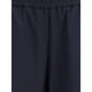 Cruna Blue Cotton Casual Pants