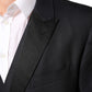 Dolce & Gabbana Black MARTINI 2 Buttons Suit 3 Piece Suit