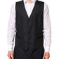 Dolce & Gabbana Black MARTINI 2 Buttons Suit 3 Piece Suit