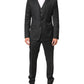 Dolce & Gabbana Black MARTINI 2 Buttons Suit 3 Piece Suit