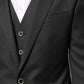 Dolce & Gabbana Black MARTINI 2 Buttons Suit 3 Piece Suit