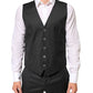 Dolce & Gabbana Black MARTINI 2 Buttons Suit 3 Piece Suit
