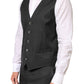 Dolce & Gabbana Black MARTINI 2 Buttons Suit 3 Piece Suit