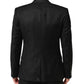Dolce & Gabbana Black MARTINI 2 Buttons Suit 3 Piece Suit