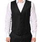 Dolce & Gabbana Black MARTINI 2 Buttons Suit 3 Piece Suit