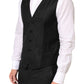 Dolce & Gabbana Black MARTINI 2 Buttons Suit 3 Piece Suit