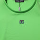 Dolce & Gabbana Green Logo Crew Neck Short Sleeves T-shirt