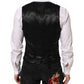 Dolce & Gabbana Black Wool Dress Formal Men Waistcoat Vest