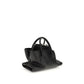The Attico Black Calf Leather Bos Taurus Handbag