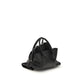 The Attico Black Calf Leather Bos Taurus Handbag
