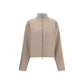 Fabiana Filippi Beige Fleece Wool Coat