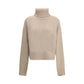 Extreme Cashmere Beige Cashmere Turtleneck