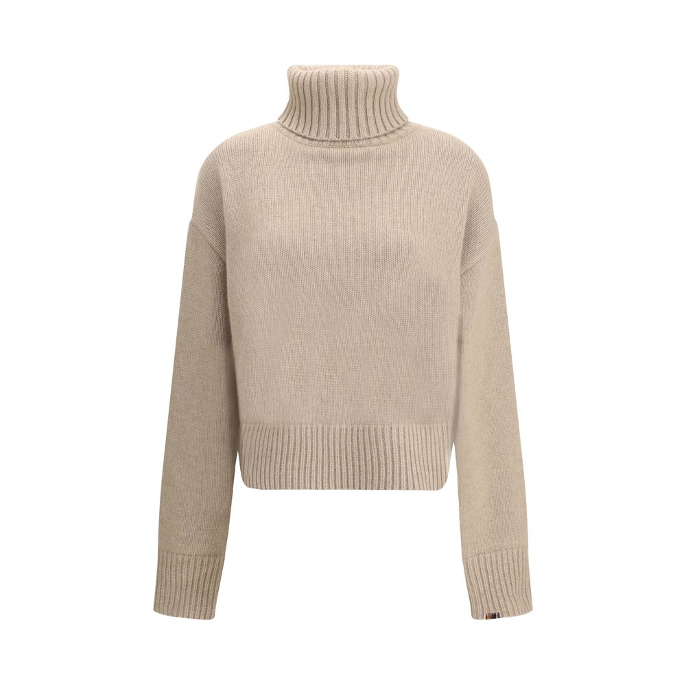 Extreme Cashmere Beige Cashmere Turtleneck