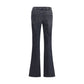7FOR Black Cotton Bootcut Jeans